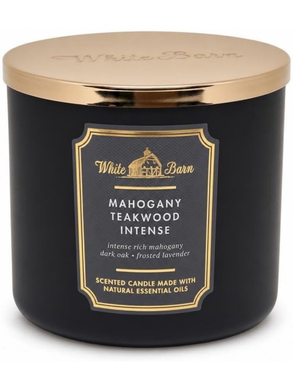 3-Wick Scented Candle - Mahogany Teakwood Intense - 14.5 oz - Cozy Home Decor
